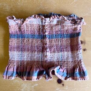 American Eagle Tube Top | Size Small | Plaid